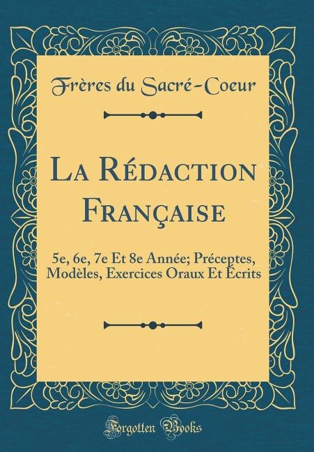 Front cover_La Rédaction Française