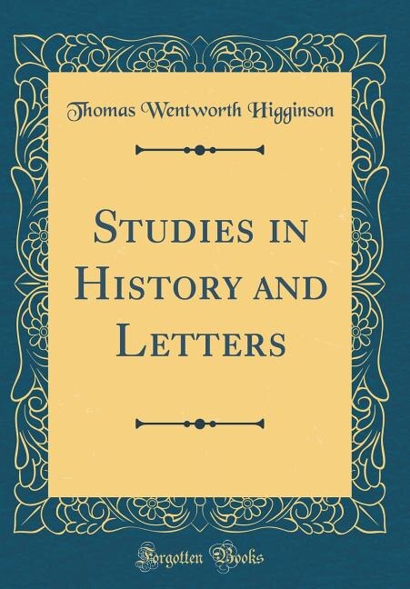 Front cover_Studies in History and Letters (Classic Reprint)