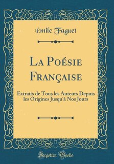 Front cover_La Poésie Française