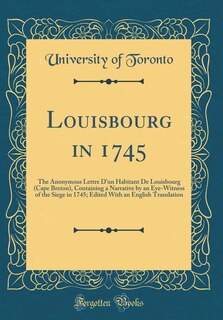 Front cover_Louisbourg in 1745
