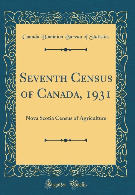 Front cover_Seventh Census of Canada, 1931