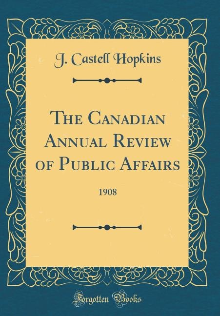 Front cover_The Canadian Annual Review of Public Affairs