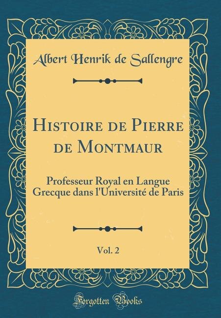 Front cover_Histoire de Pierre de Montmaur, Vol. 2