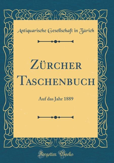 Couverture_Zürcher Taschenbuch