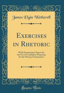 Front cover_Exercises in Rhetoric