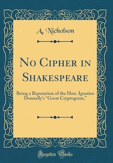 Couverture_No Cipher in Shakespeare