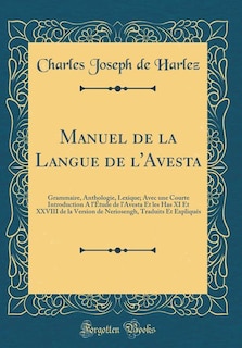 Couverture_Manuel de la Langue de l'Avesta