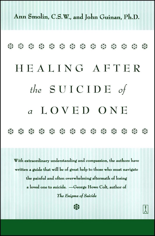 Front cover_Healing After the Suicide of a Loved One