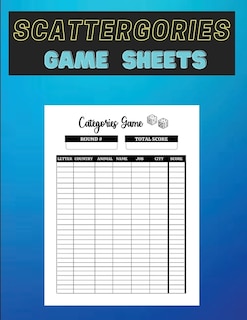 Couverture_Scattergories Game Sheets