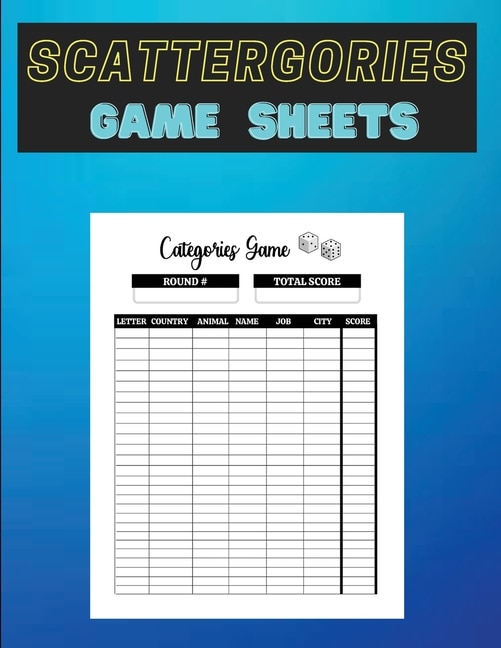 Couverture_Scattergories Game Sheets