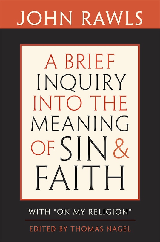 Front cover_Brief Inquiry into the Meaning of Sin and Faith