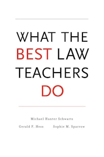 Front cover_What The Best Law Teachers Do