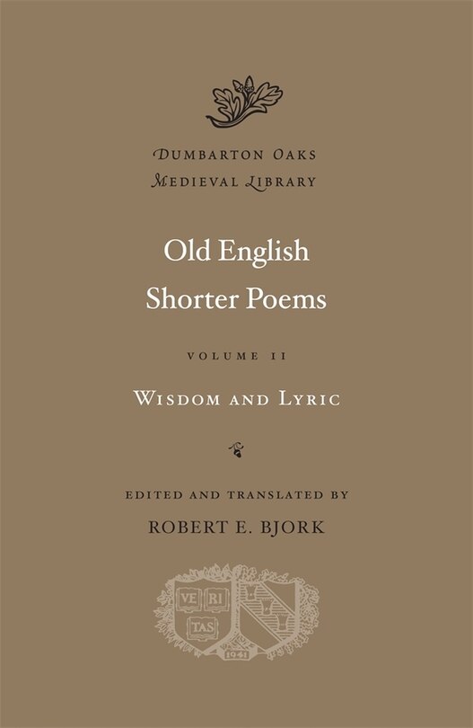 Front cover_Old English Shorter Poems