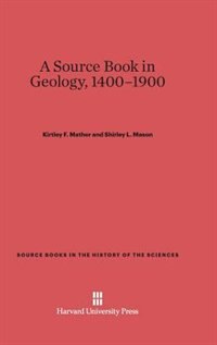 Front cover_A Source Book in Geology, 1400–1900