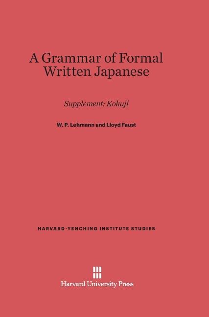 Couverture_A Grammar of Formal Written Japanese