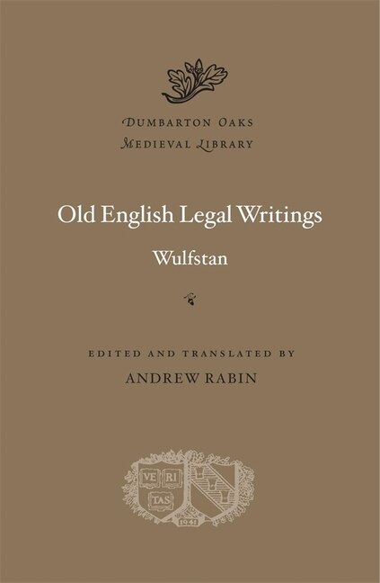 Couverture_Old English Legal Writings