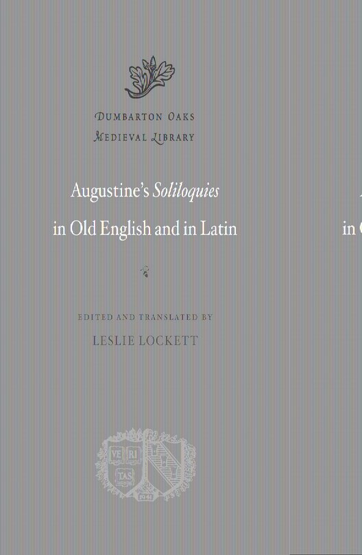 Couverture_Augustine's Soliloquies in Old English and in Latin