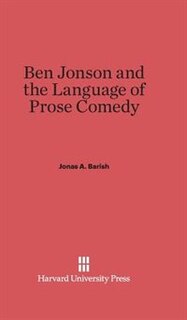 Couverture_Ben Jonson and the Language of Prose Comedy