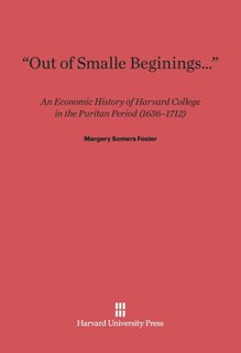 Couverture_&ldquo;Out of Smalle Beginnings&hellip;&rdquo;