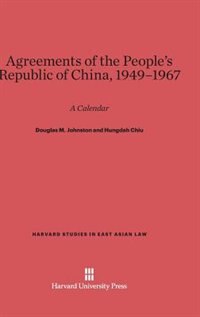 Couverture_Agreements of the People’s Republic of China, 1949–1967