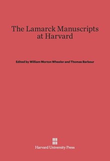 Front cover_The Lamarck Manuscripts at Harvard