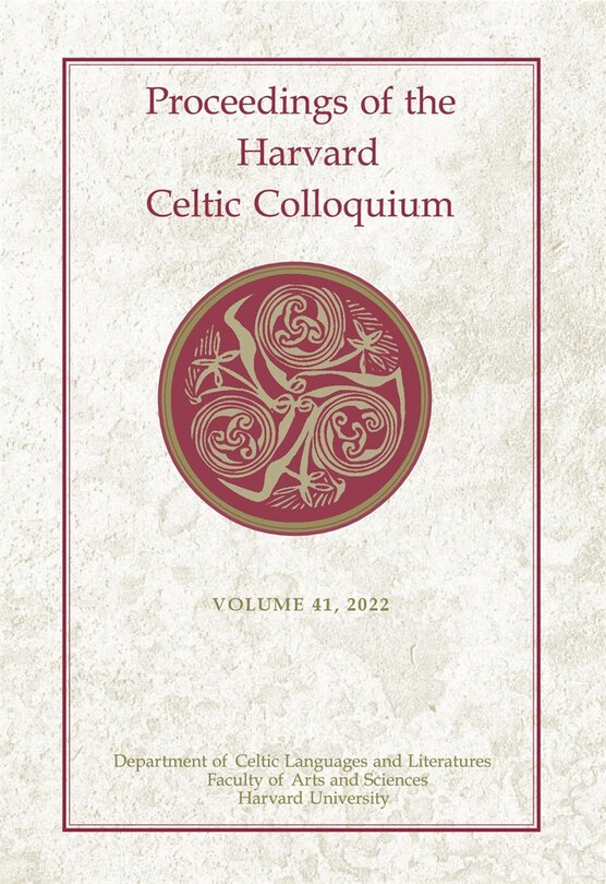 Couverture_Proceedings of the Harvard Celtic Colloquium, 41: 2022
