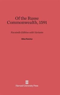 Front cover_Of the Russe Commonwealth, 1591
