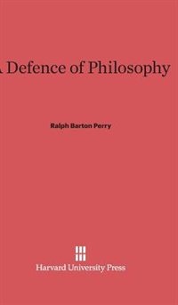 Front cover_A Defence of Philosophy