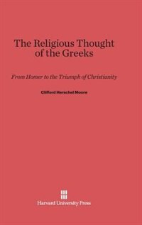 Front cover_The Religious Thought of the Greeks