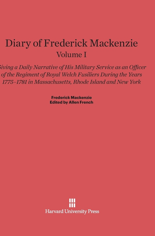 Front cover_Diary of Frederick Mackenzie, Volume I