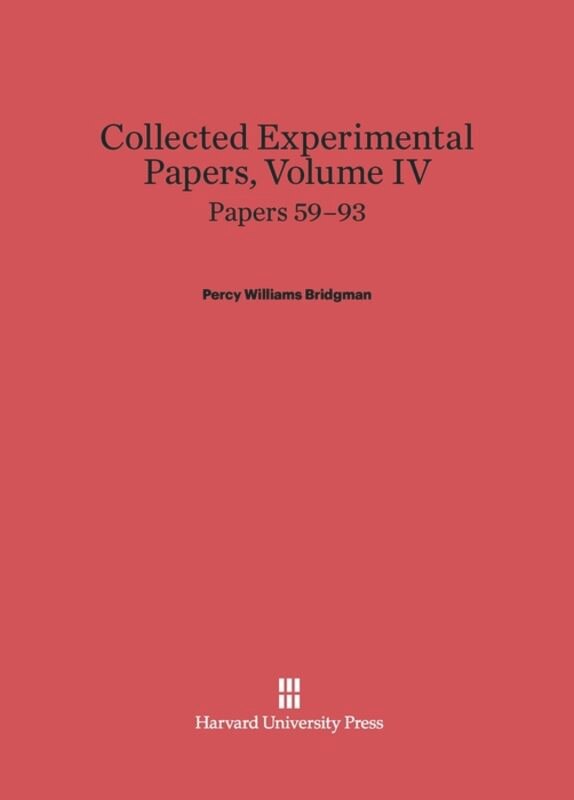 Front cover_Collected Experimental Papers, Volume IV