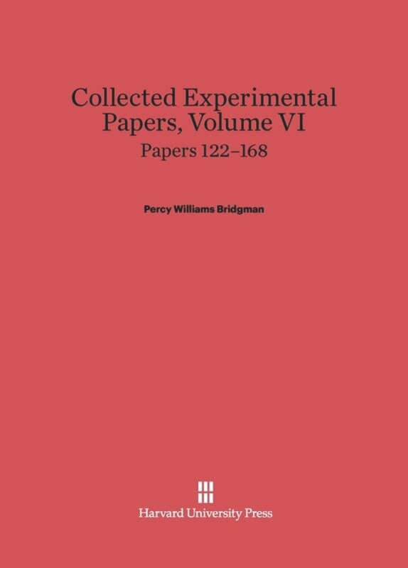 Couverture_Collected Experimental Papers, Volume VI