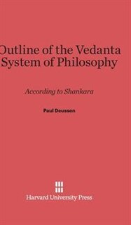 Front cover_Outline of the Vedanta System of Philosophy