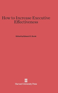 Couverture_How to Increase Executive Effectiveness
