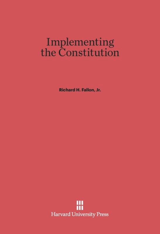 Front cover_Implementing the Constitution