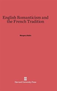 Front cover_English Romanticism and the French Tradition