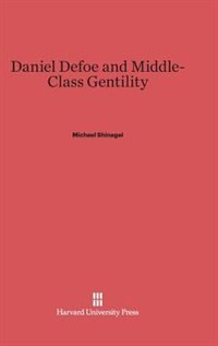 Couverture_Daniel Defoe and Middle-Class Gentility