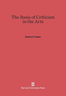 Front cover_The Basis of Criticism in the Arts