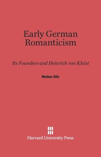 Front cover_Early German Romanticism
