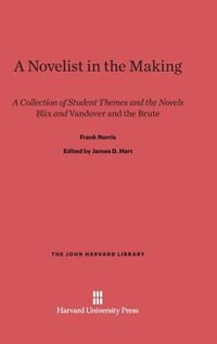Couverture_A Novelist in the Making