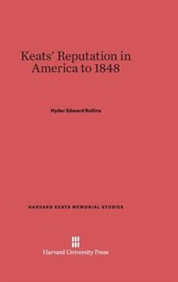 Couverture_Keats' Reputation in America to 1848