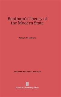 Couverture_Bentham’s Theory of the Modern State