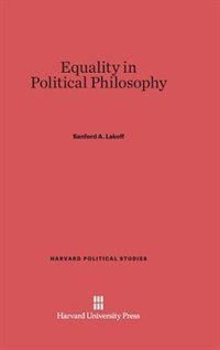 Front cover_Equality in Political Philosophy