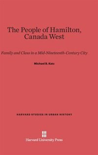 Front cover_The People of Hamilton, Canada West