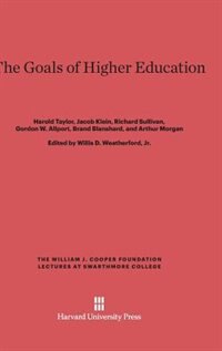 Front cover_The Goals of Higher Education