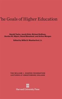Front cover_The Goals of Higher Education