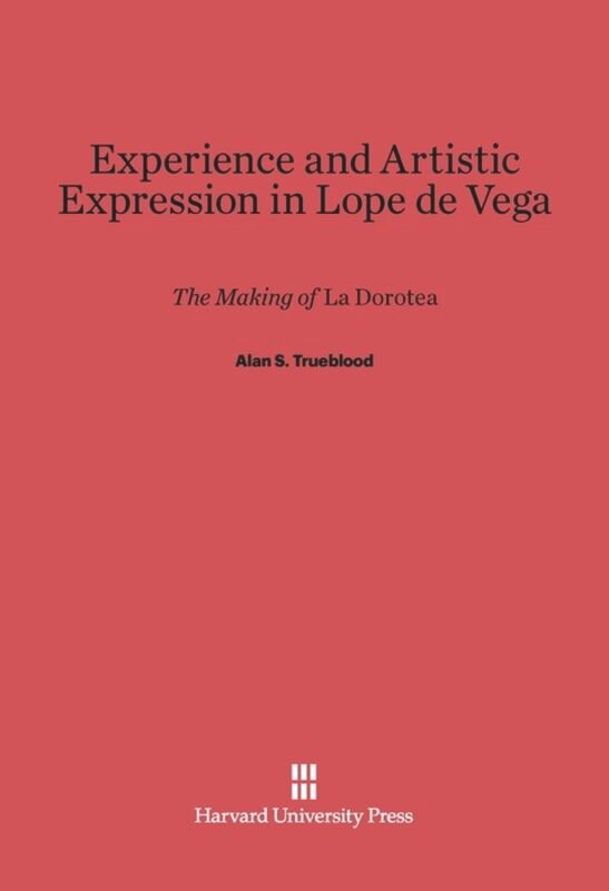 Front cover_Experience and Artistic Expression in Lope de Vega