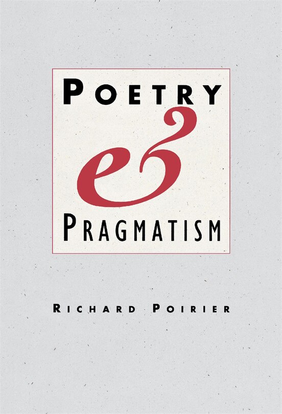 Front cover_Poetry and Pragmatism