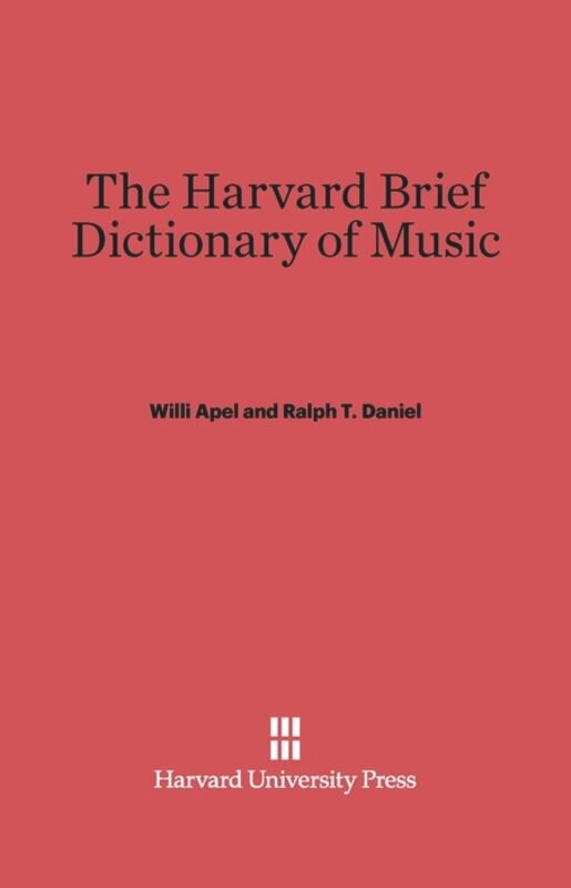 Front cover_The Harvard Brief Dictionary of Music