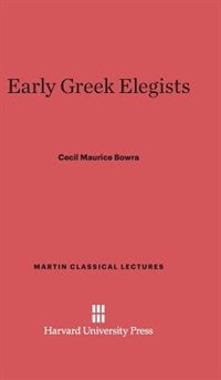 Front cover_Early Greek Elegists